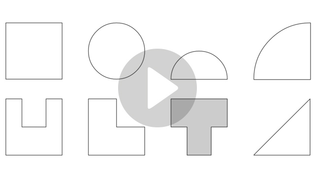 Video Demonstration der Grundflächen-Formauswahl Video Planer Grundflächenformen
