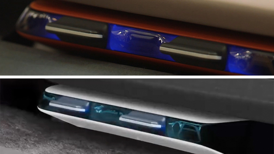 RGB-Beleuchtung um die Ausströmer Ausströmer mit 2 Lichtstimmungen